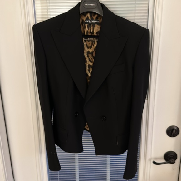 NWt dolce & gabbana wool cropped blazer 46 - Picture 4 of 6